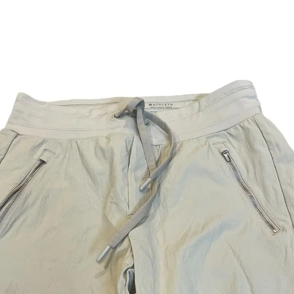 ATHLETA TREKKIE NORTH HIGH RISE JOGGER PANTS LIGHT KHAKI SIZE 6 - Picture 7 of 14